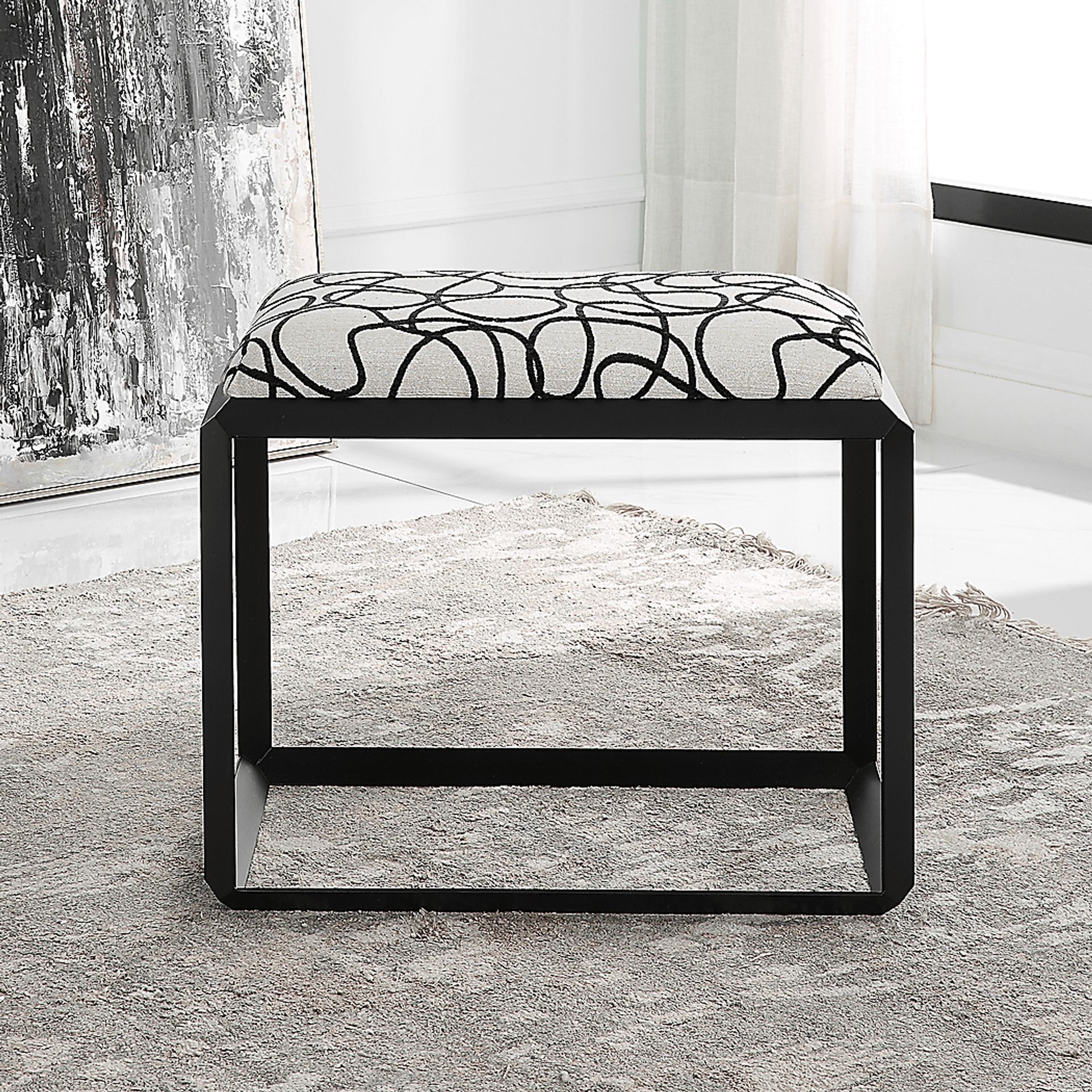 Naico Black Bench - Image 4