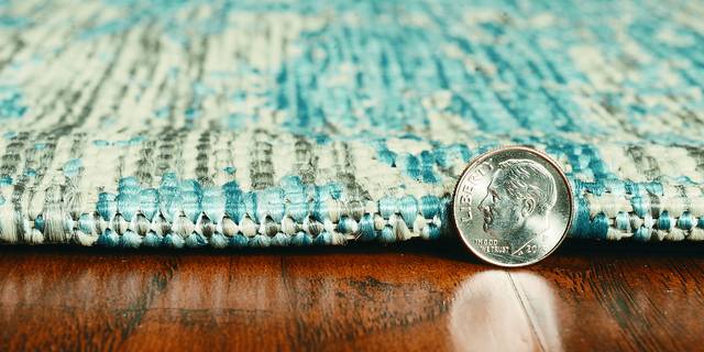 Naiming Teal 7'10 x 10'10 Indoor/Outdoor Rug - Thumbnail - Image 5