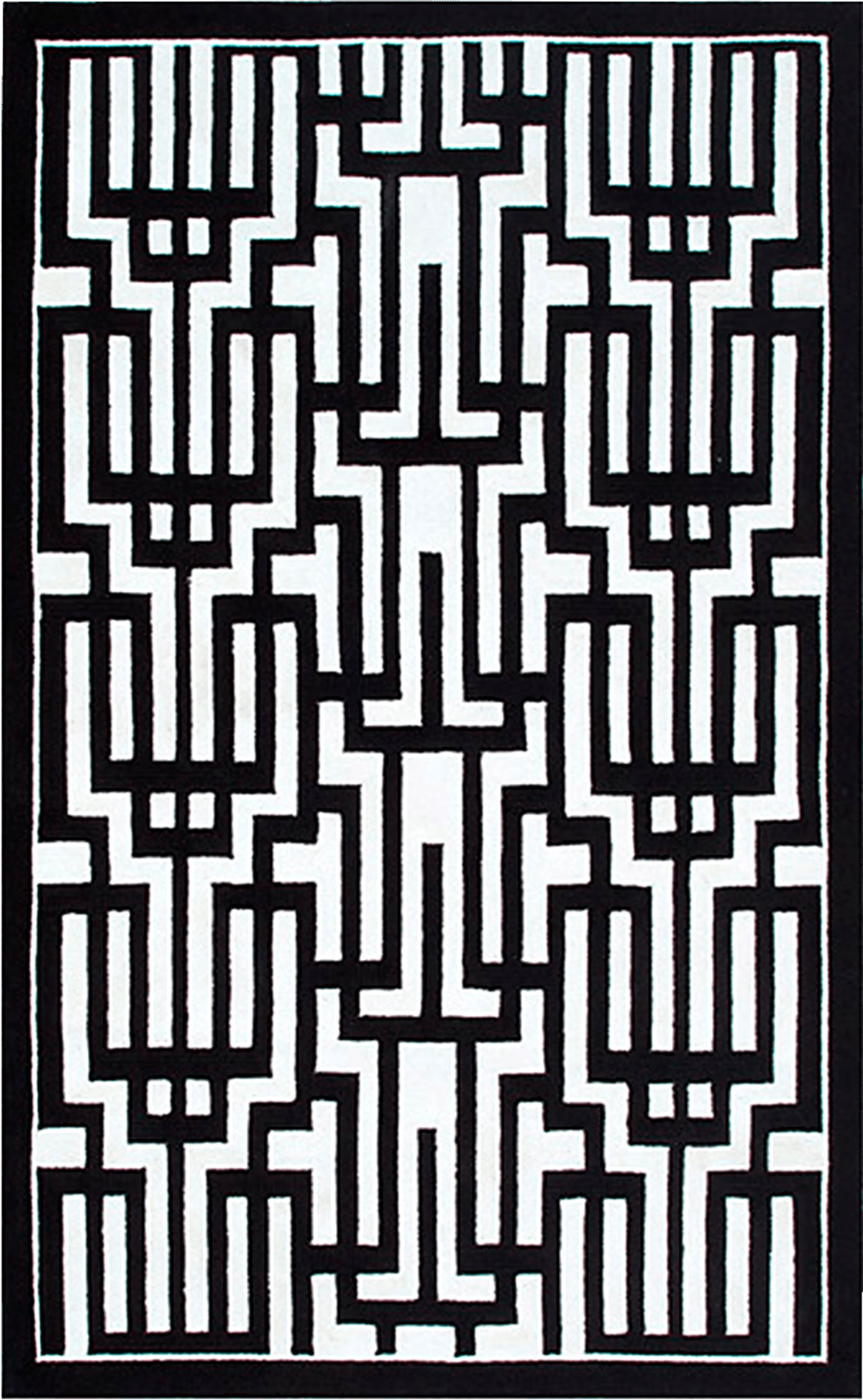 Naireria Black 8' x 10' Indoor/Outdoor Rug - Image 1
