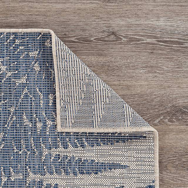 Naiso Blue 7'10 x 9'10 Indoor/Outdoor Rug - Thumbnail - Image 2