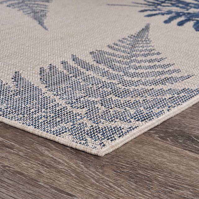 Naiso Blue 7'10 x 9'10 Indoor/Outdoor Rug - Thumbnail - Image 3
