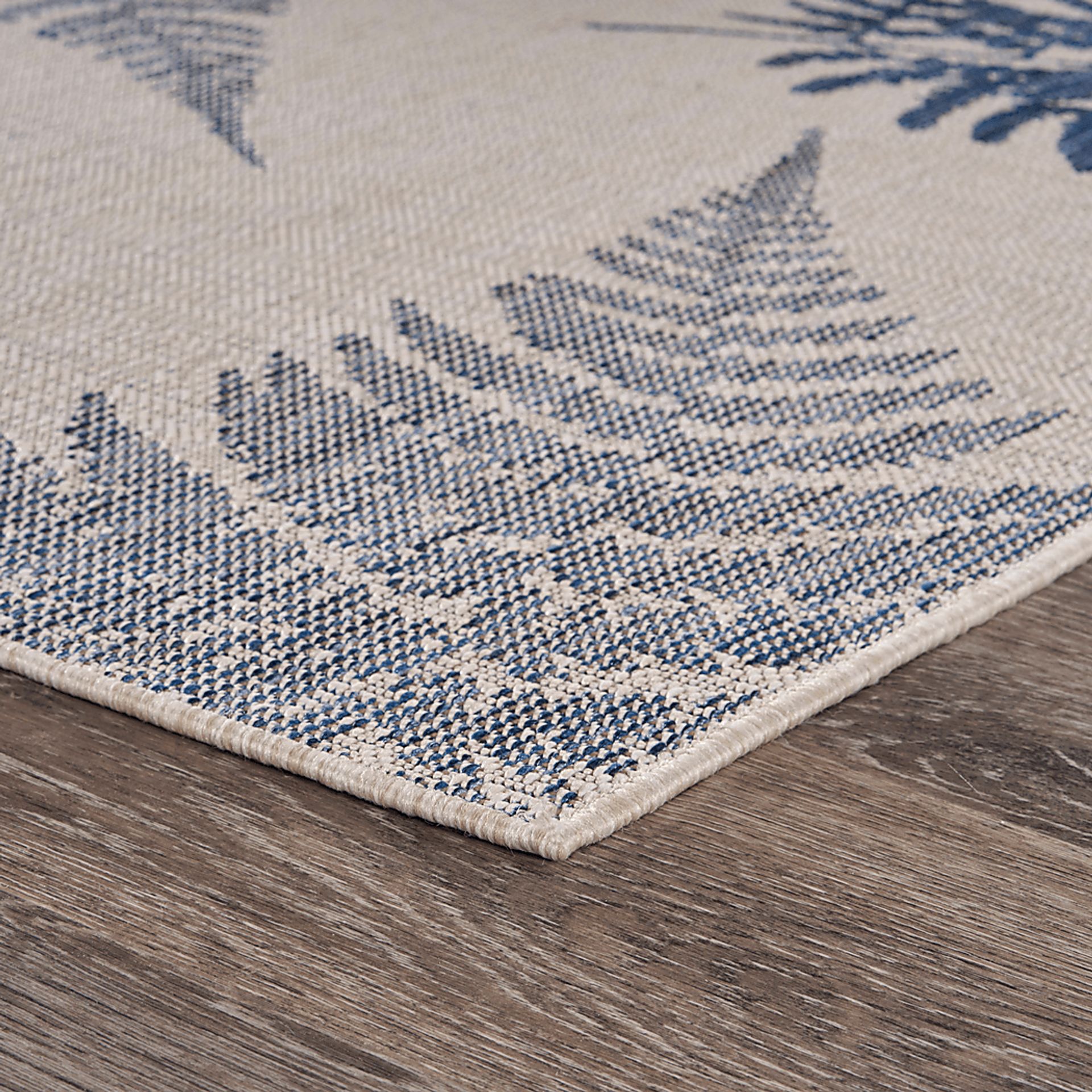 Naiso Blue 7'10 x 9'10 Indoor/Outdoor Rug - Image 3