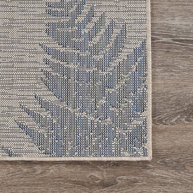 Naiso Blue 7'10 x 9'10 Indoor/Outdoor Rug - Thumbnail - Image 6