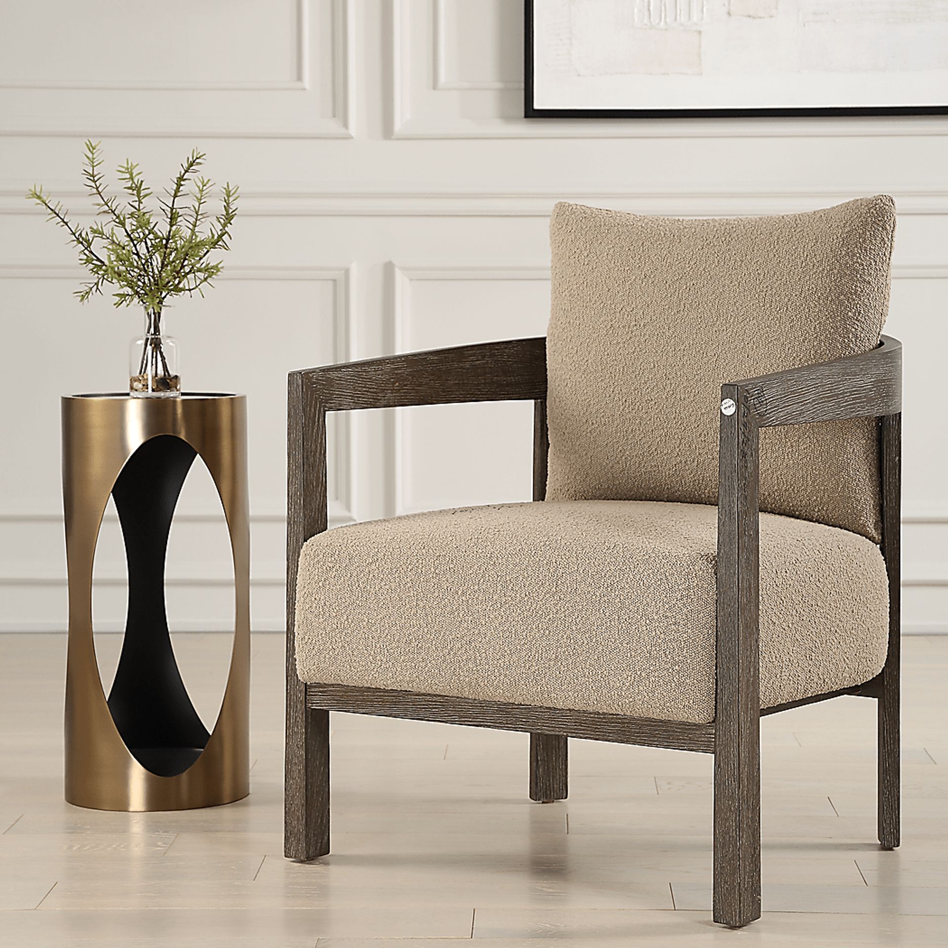Naizo Brass Accent Table - Image 2