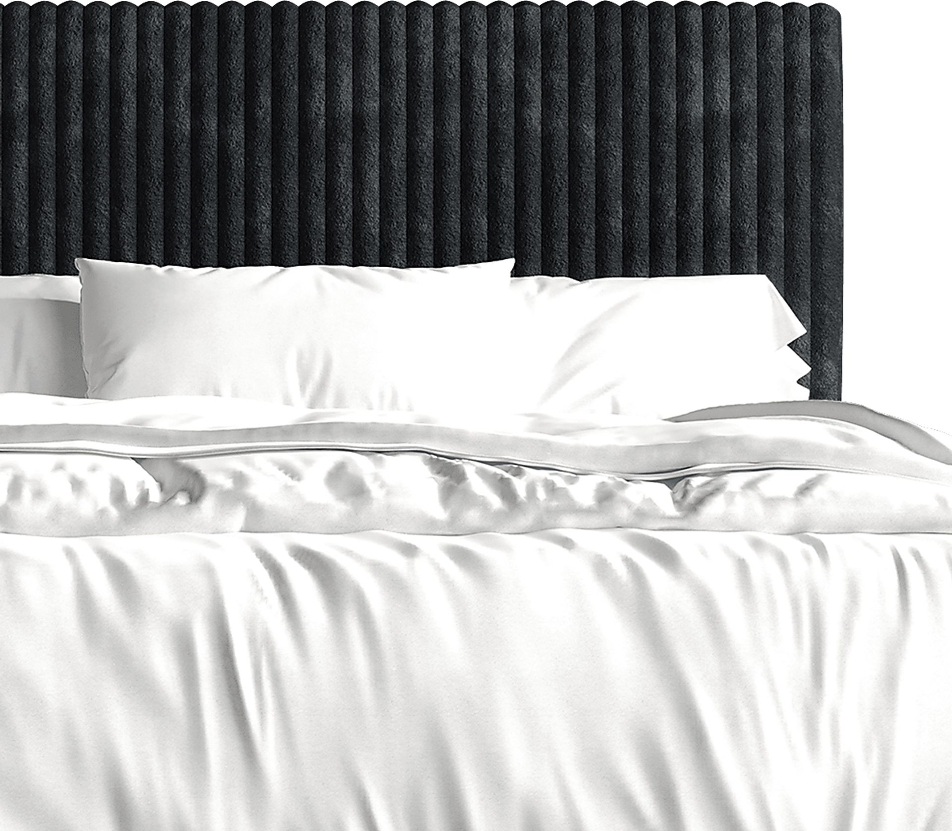 Najah Dark Gray Full Upholstered Bed - Image 6