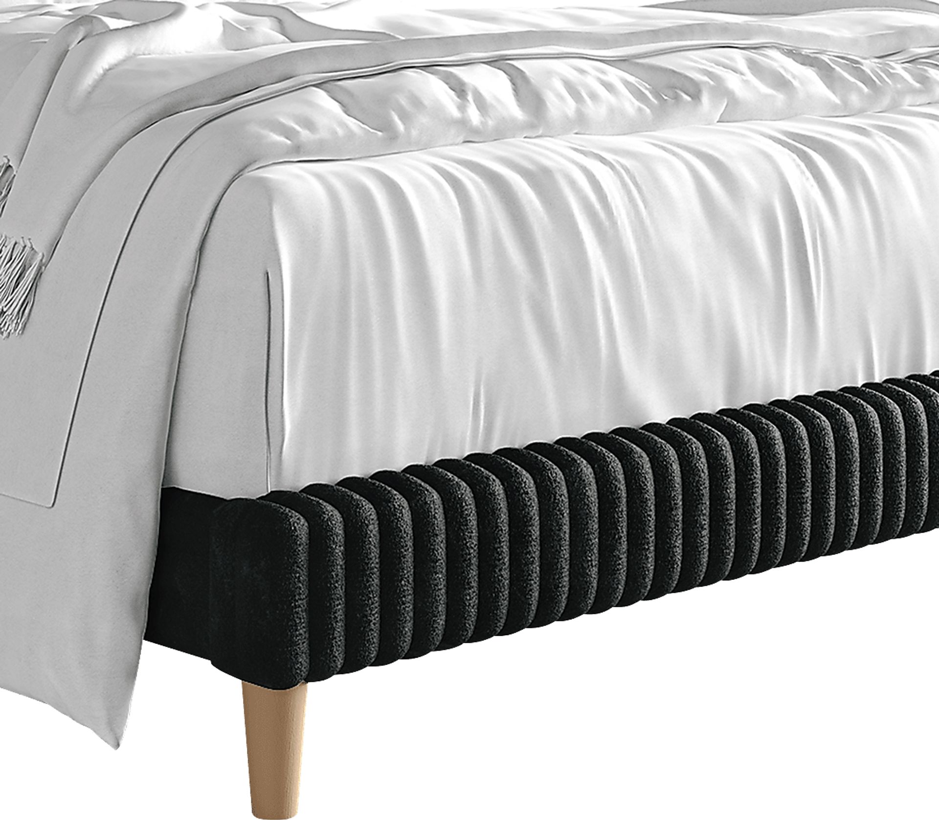 Najah Dark Gray Full Upholstered Bed - Image 7