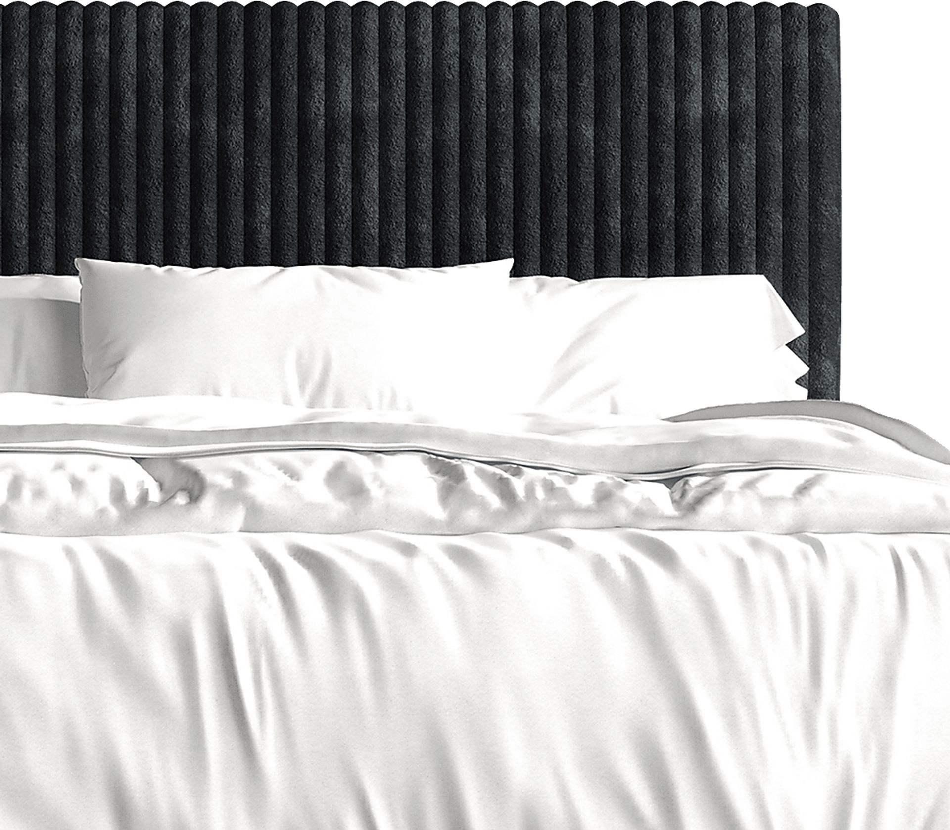 Najah Dark Gray Queen Upholstered Bed - Image 6