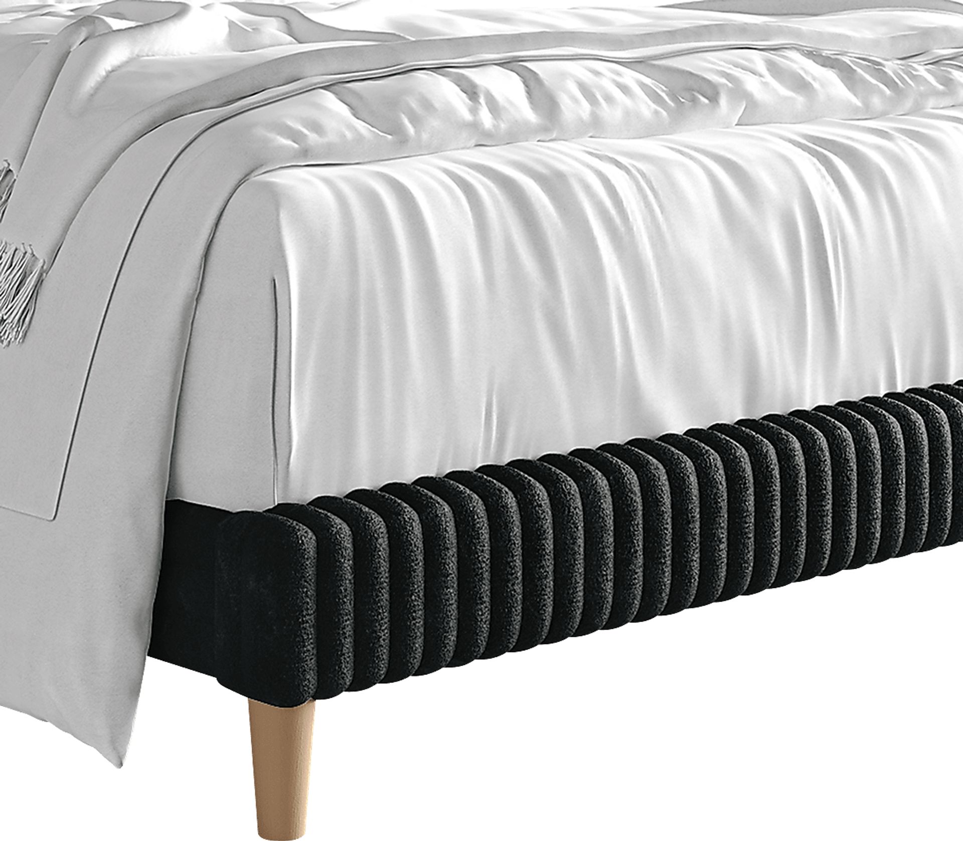 Najah Dark Gray Twin Upholstered Bed - Image 6
