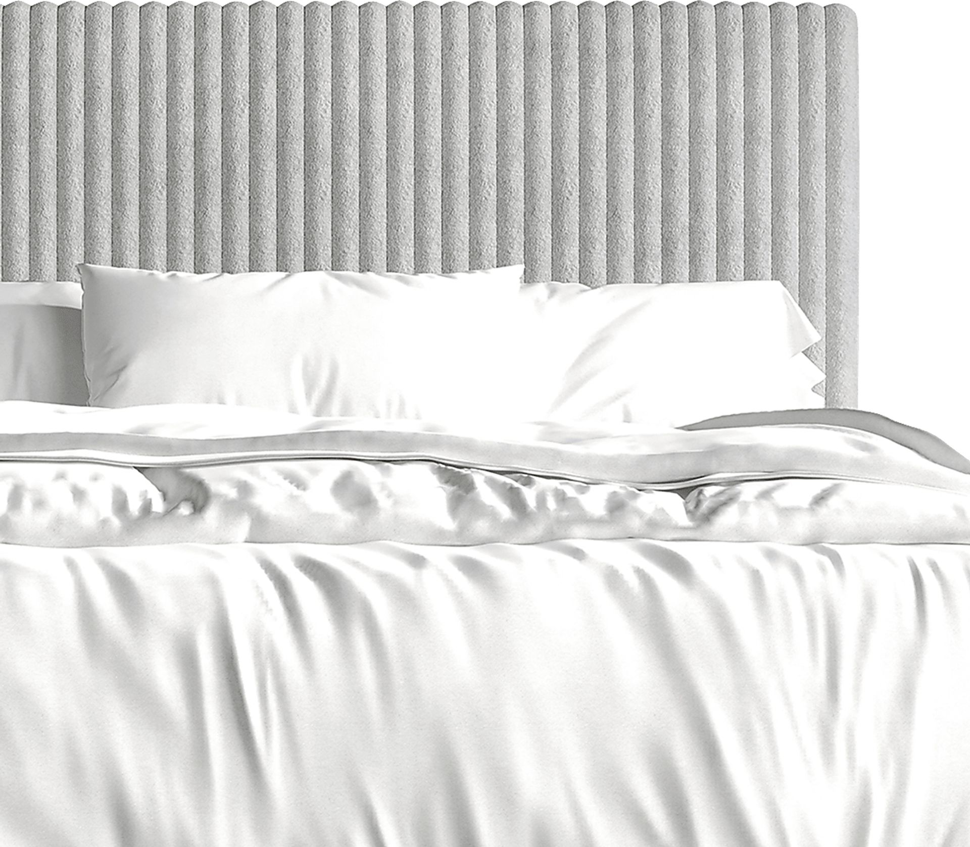 Najah Light Gray King Upholstered Bed - Image 6