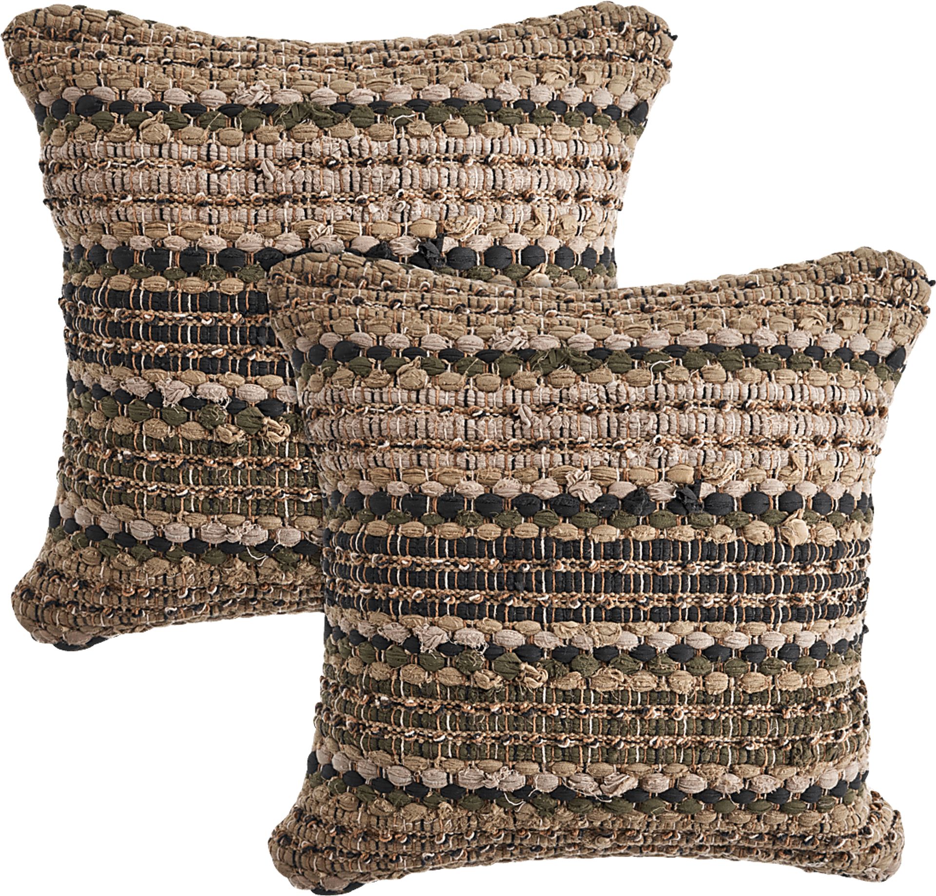 Najeeb Brown Pillow, Set of 2 - Image 1