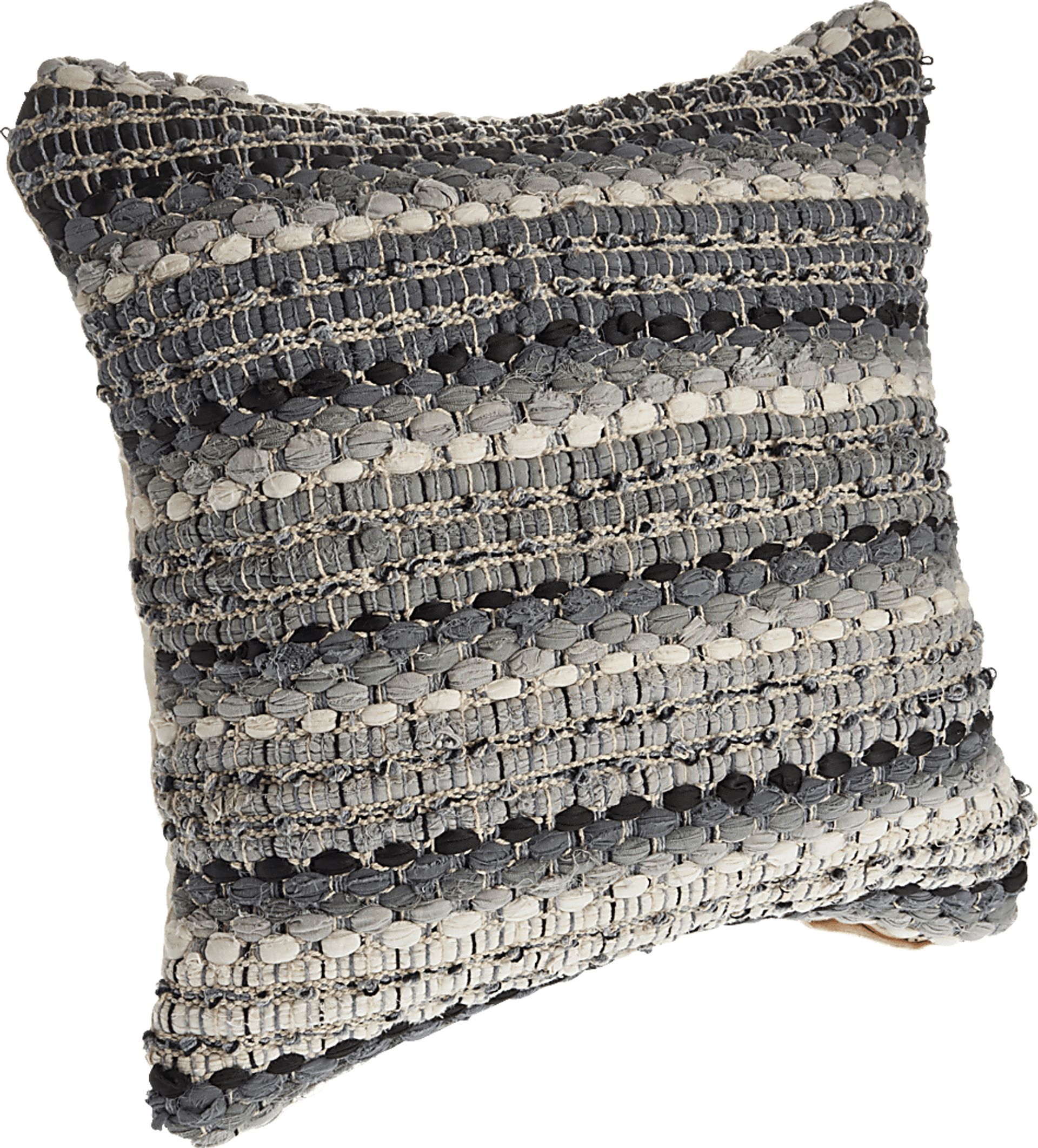 Najeeb Gray Pillow, Set of 2 - Image 3