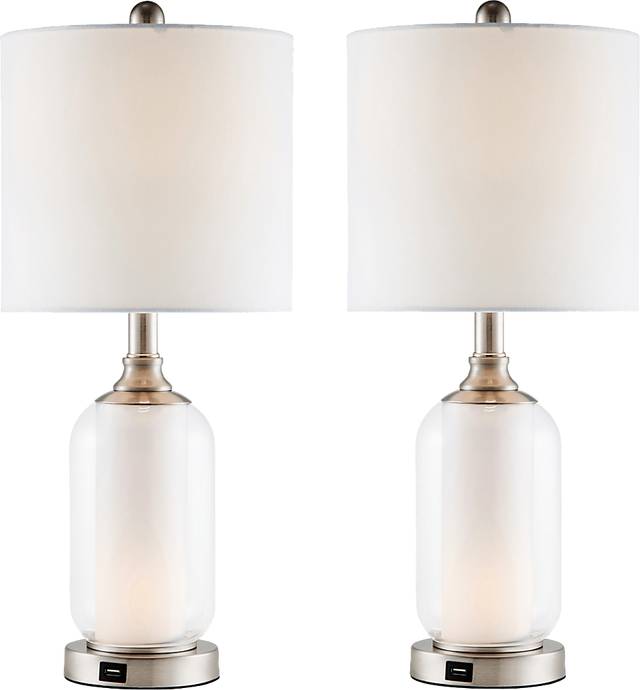 Nakora View Nickel Lamp Set of 2 - Thumbnail - Image 1
