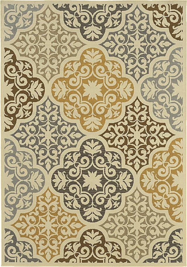 Naliah Ivory 7'10 x 10'10 Indoor/Outdoor Rug - Thumbnail - Image 1