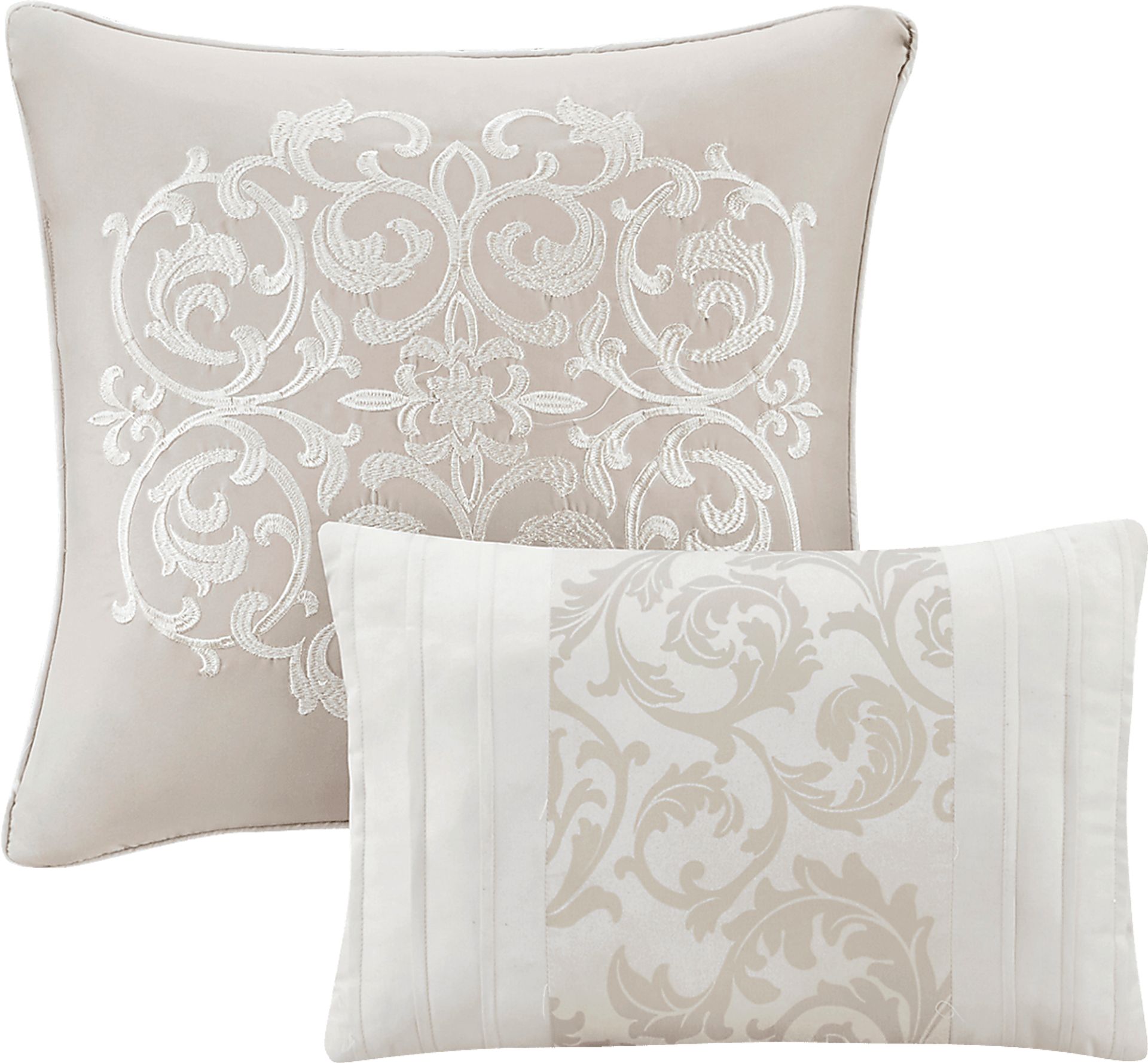 Nalianna Beige 8 Pc Queen Comforter Set - Image 10