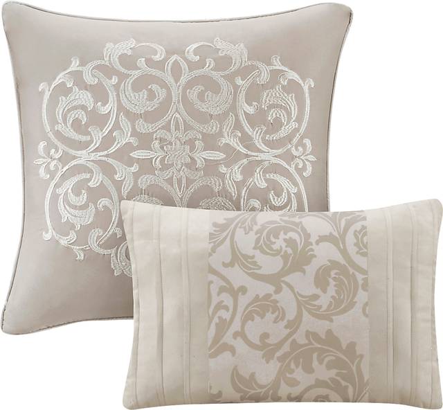 Nalianna Beige 8 Pc California King Comforter Set - Thumbnail - Image 11