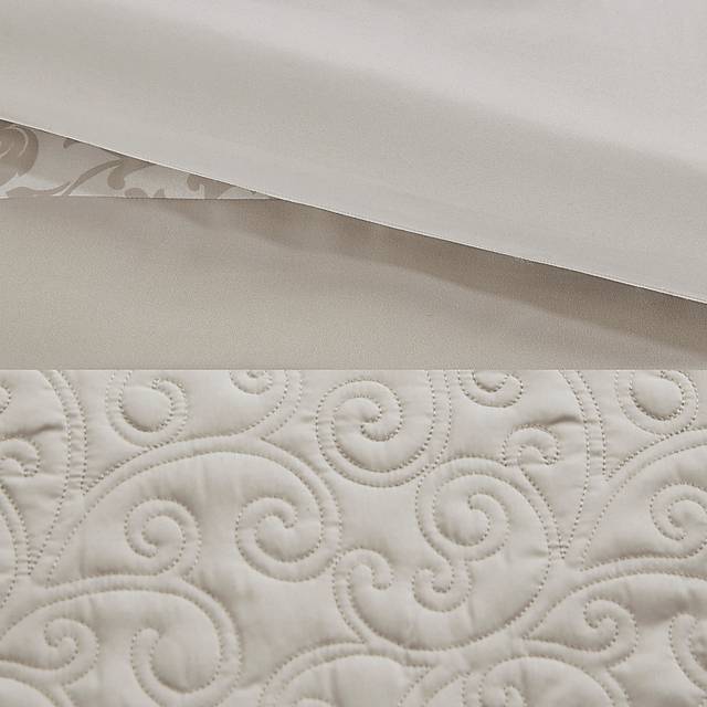 Nalianna Beige 8 Pc California King Comforter Set - Thumbnail - Image 8