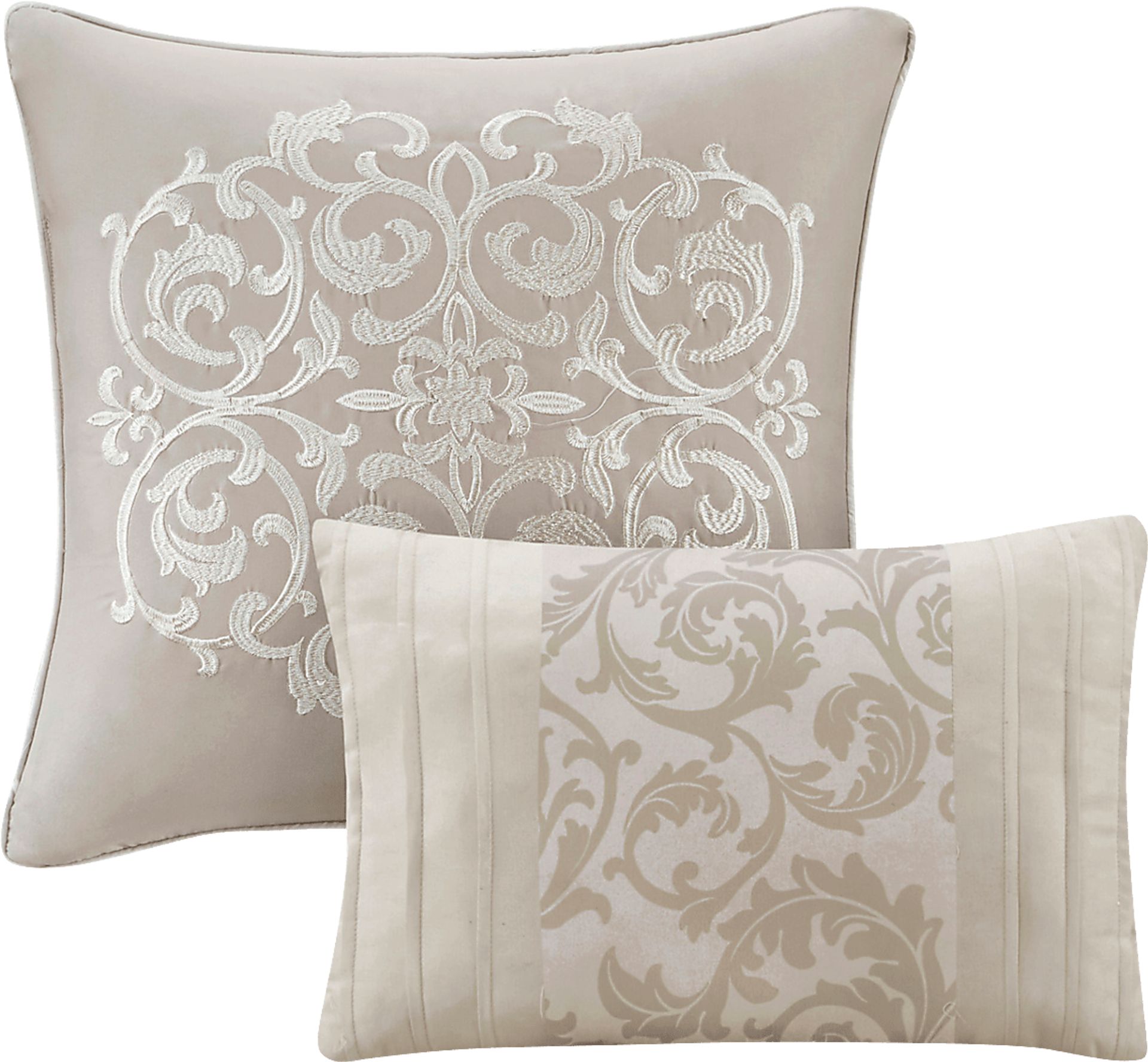 Nalianna Beige 8 Pc Queen Comforter Set - Image 11