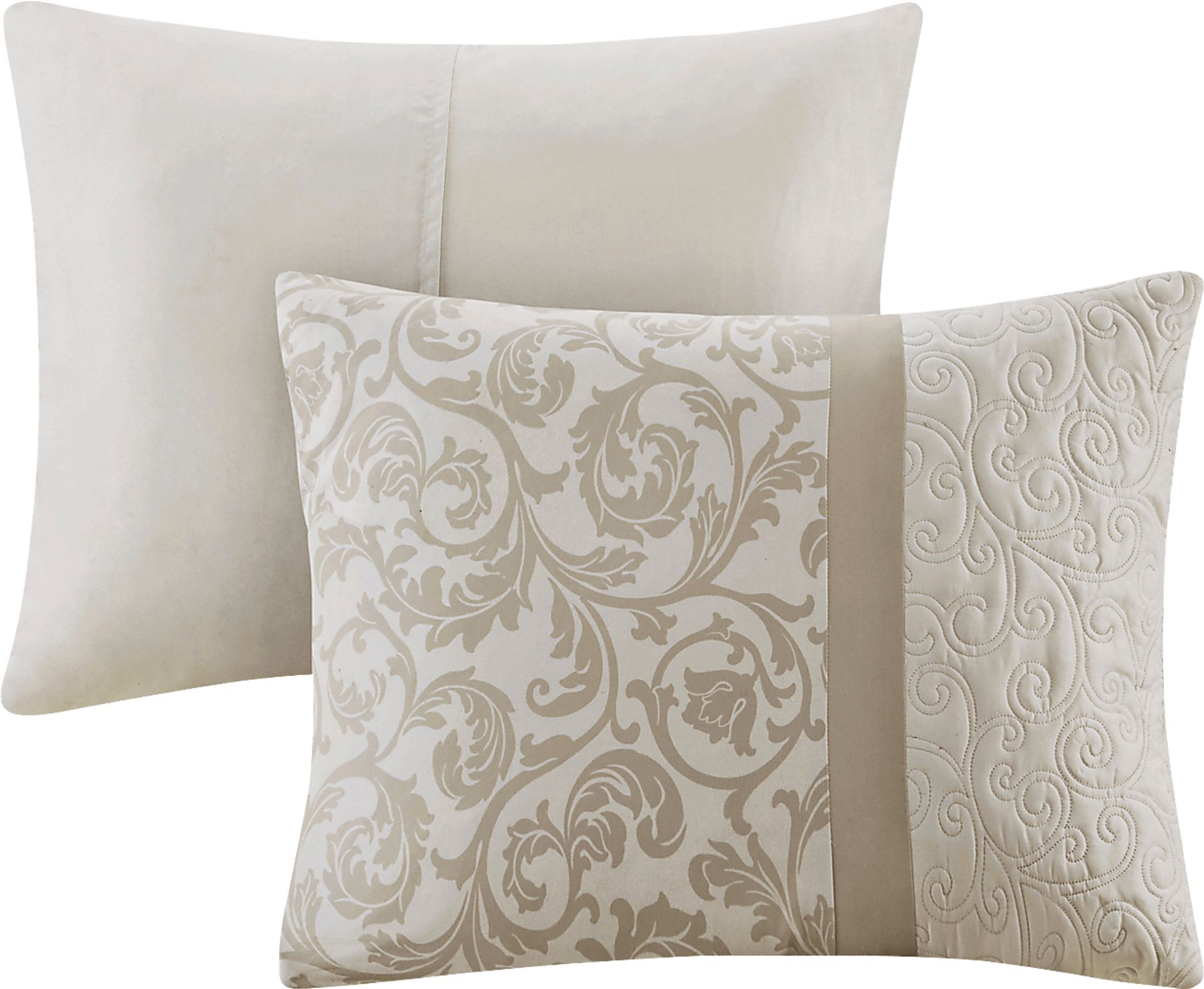 Nalianna Beige 8 Pc Queen Comforter Set - Image 5