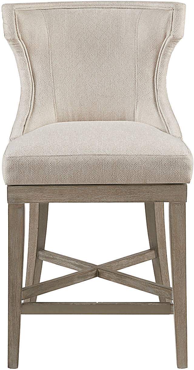 Nallie Cream Counter Height Stool - Thumbnail - Image 2