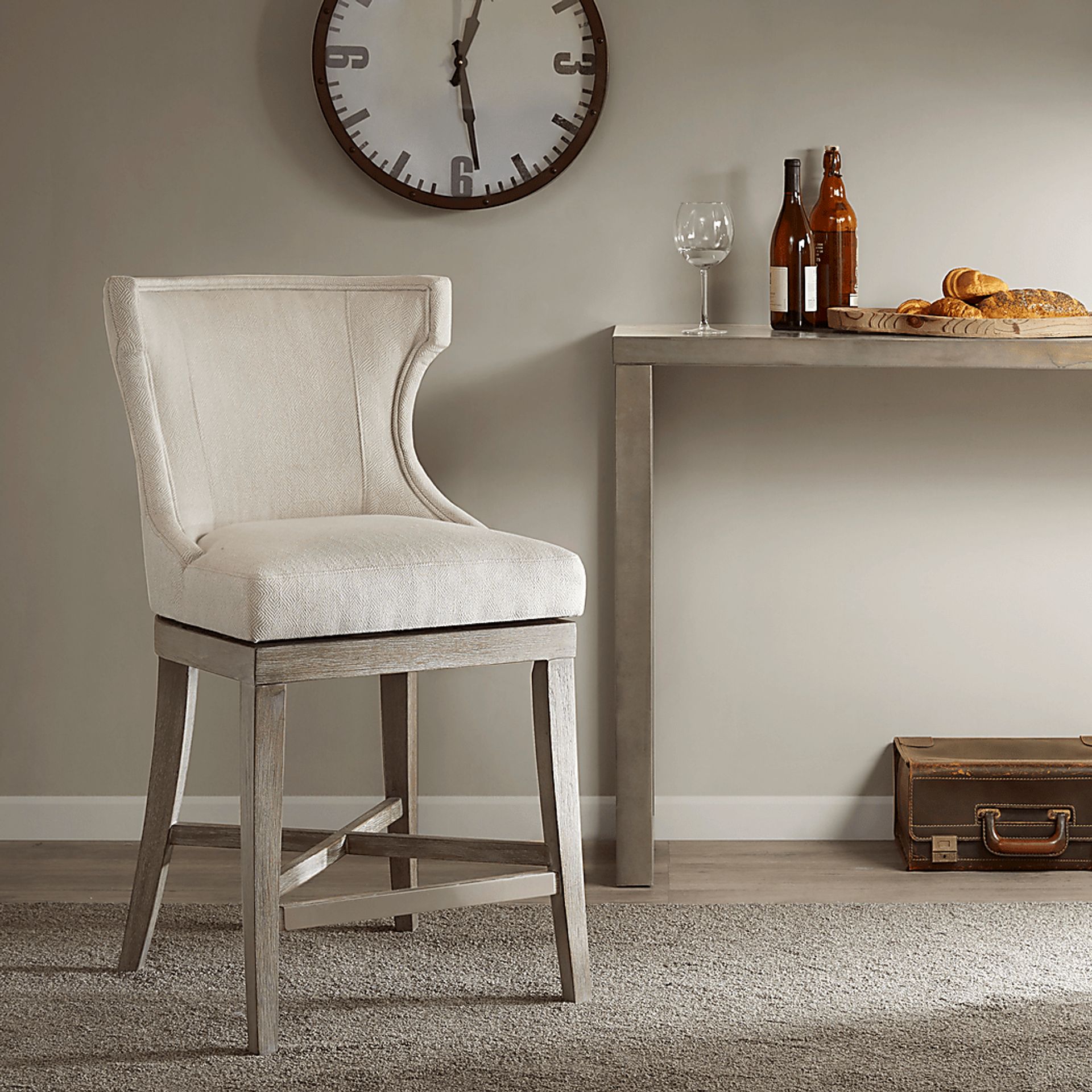 Nallie Cream Counter Height Stool - Image 5
