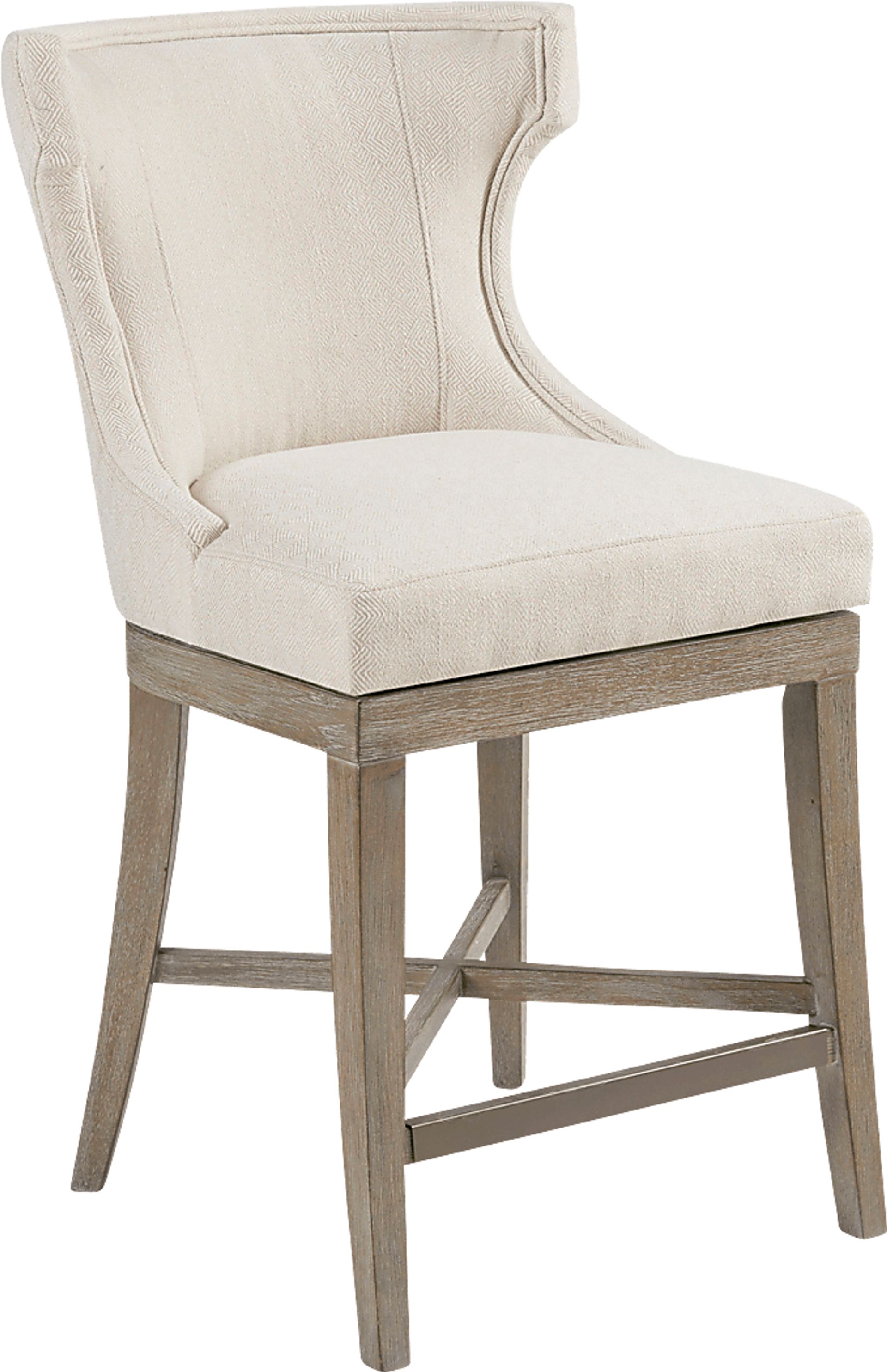 Nallie Cream Counter Height Stool - Image 1