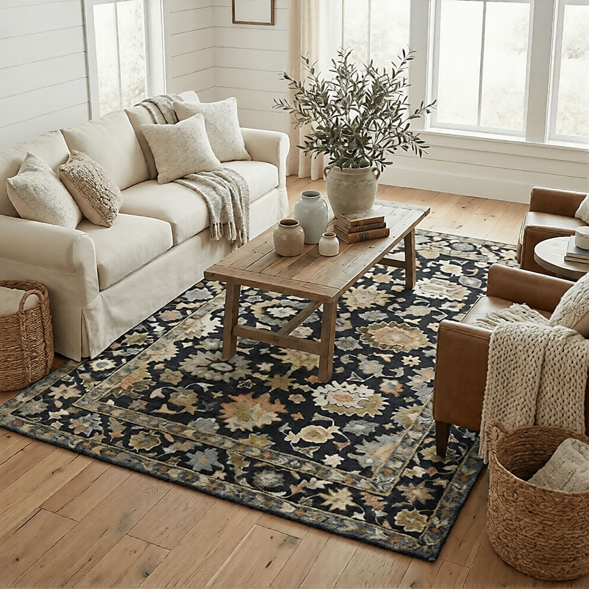 Namie Black 5' x 7'6 Rug - Image 2