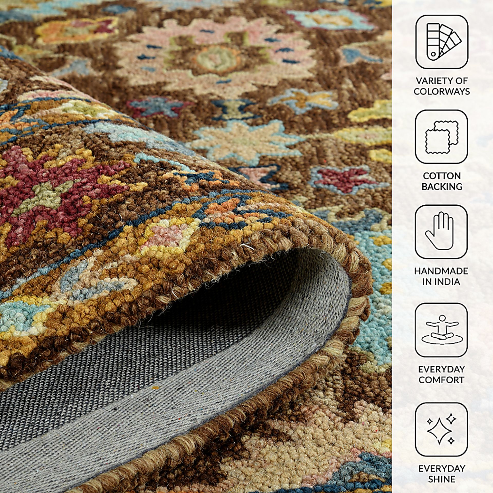 Namie Brown 5' x 7'6 Rug - Image 3