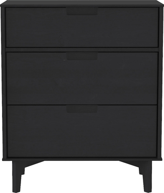 Namora Black 3 Drawer Dresser