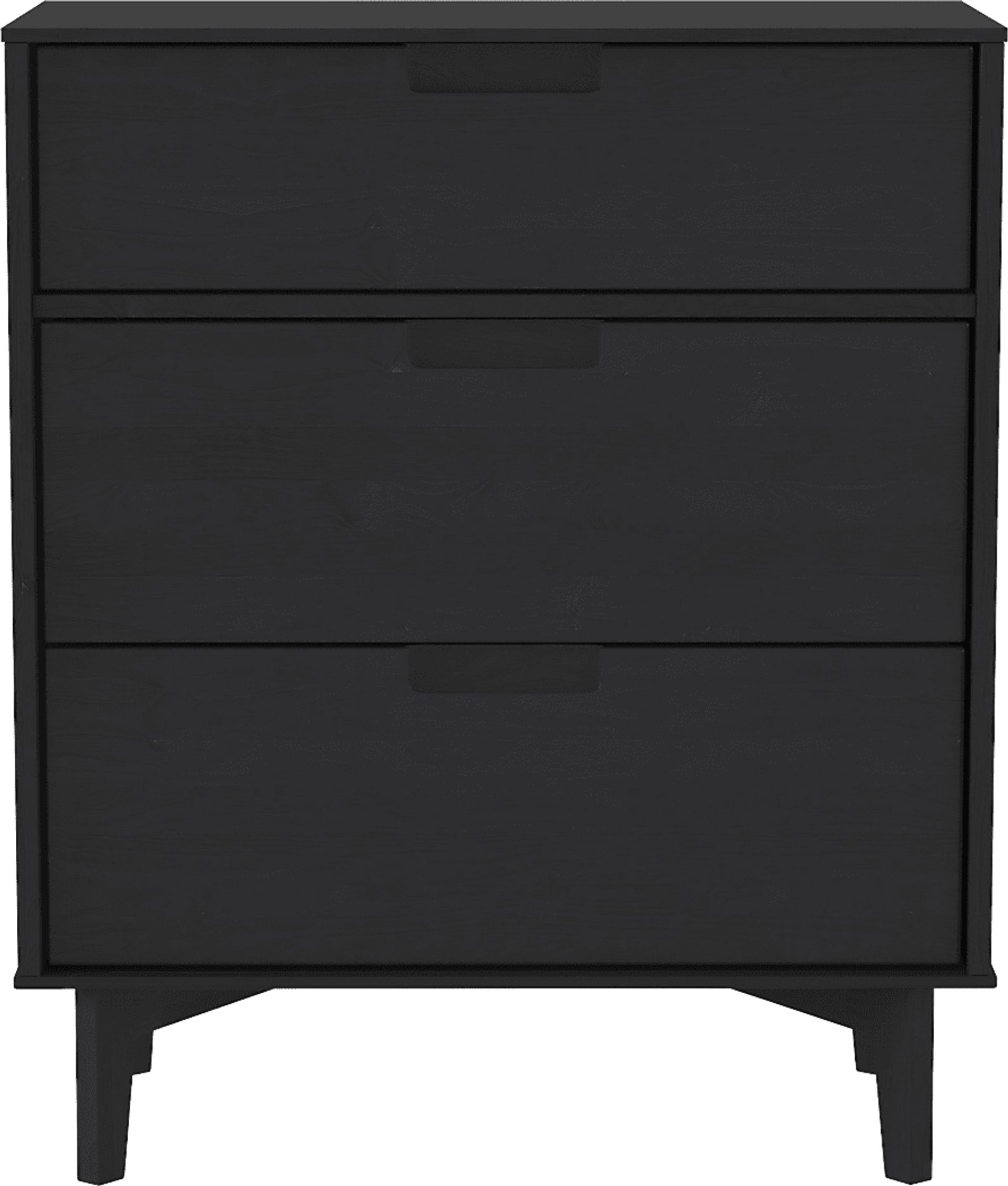 Namora Black 3 Drawer Dresser - Image 1