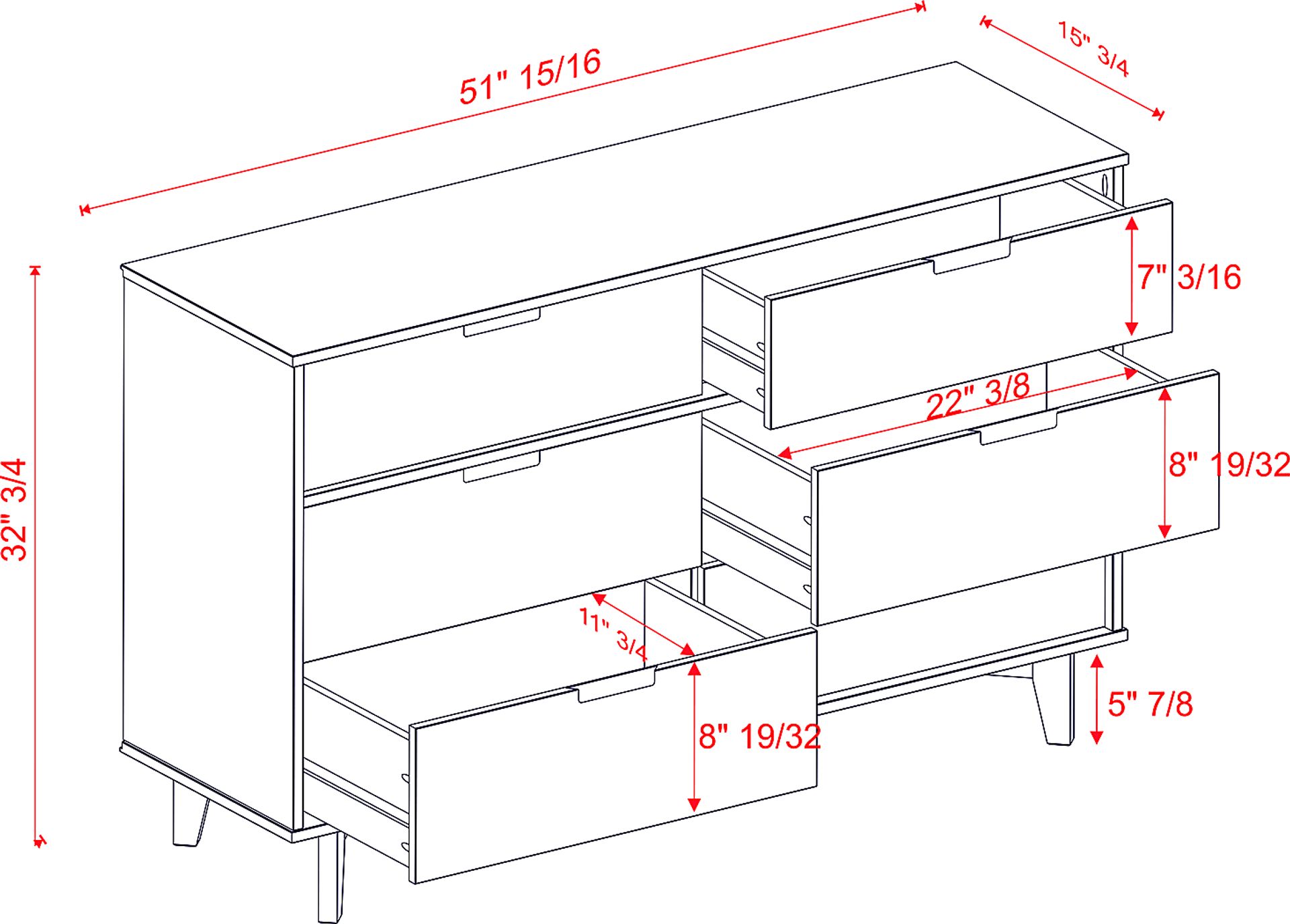 Namora Natural Dresser - Image 6