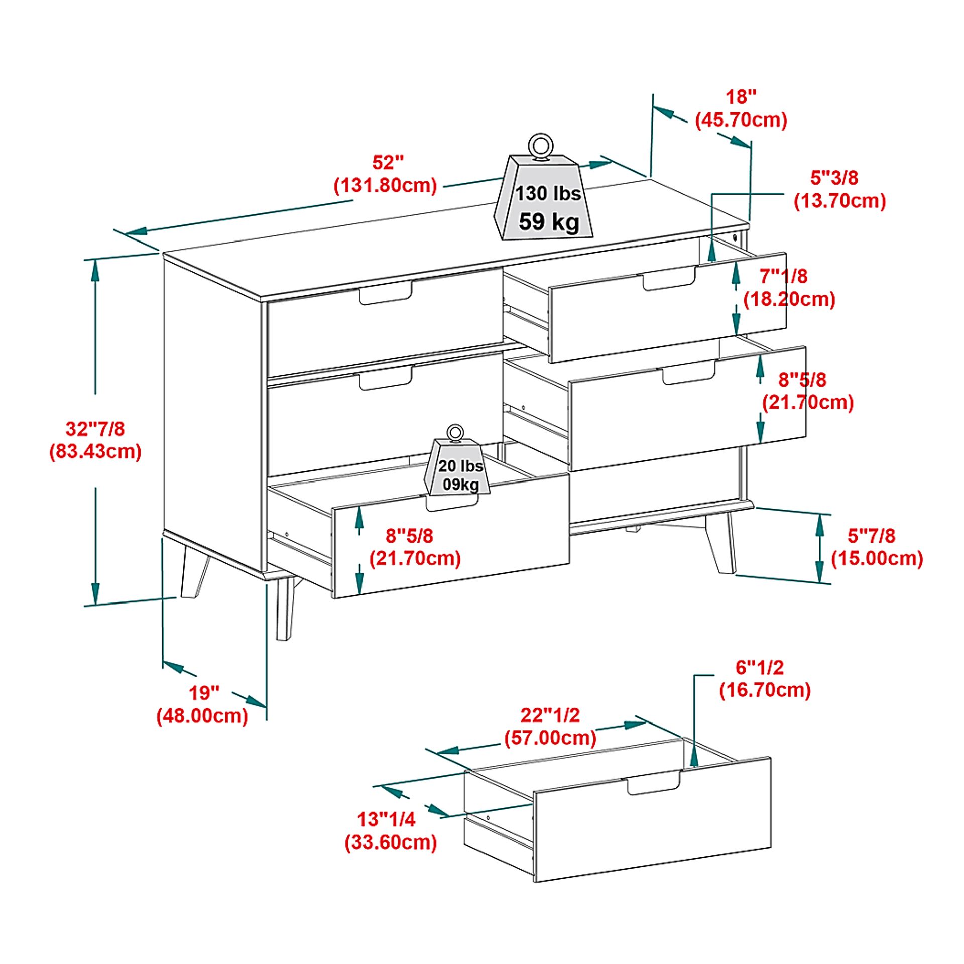 Namora Natural Dresser - Image 4