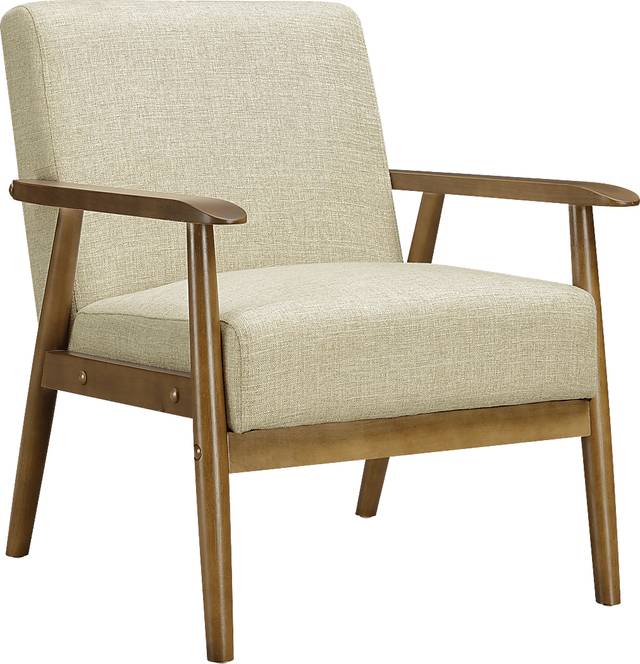 Nandas Beige Accent Chair - Thumbnail - Image 1