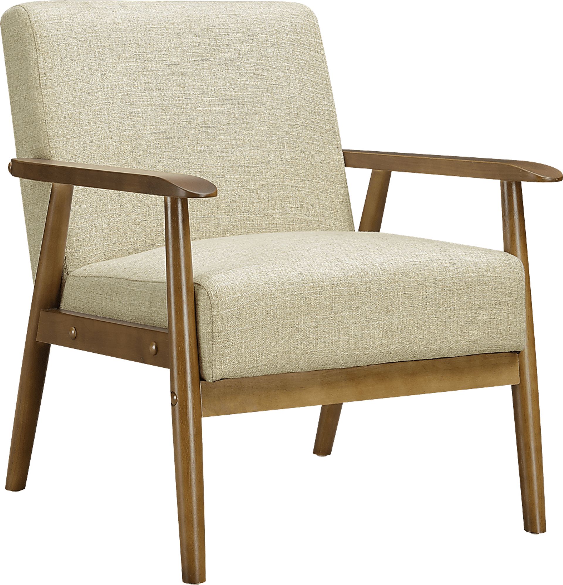 Nandas Beige Accent Chair - Image 1