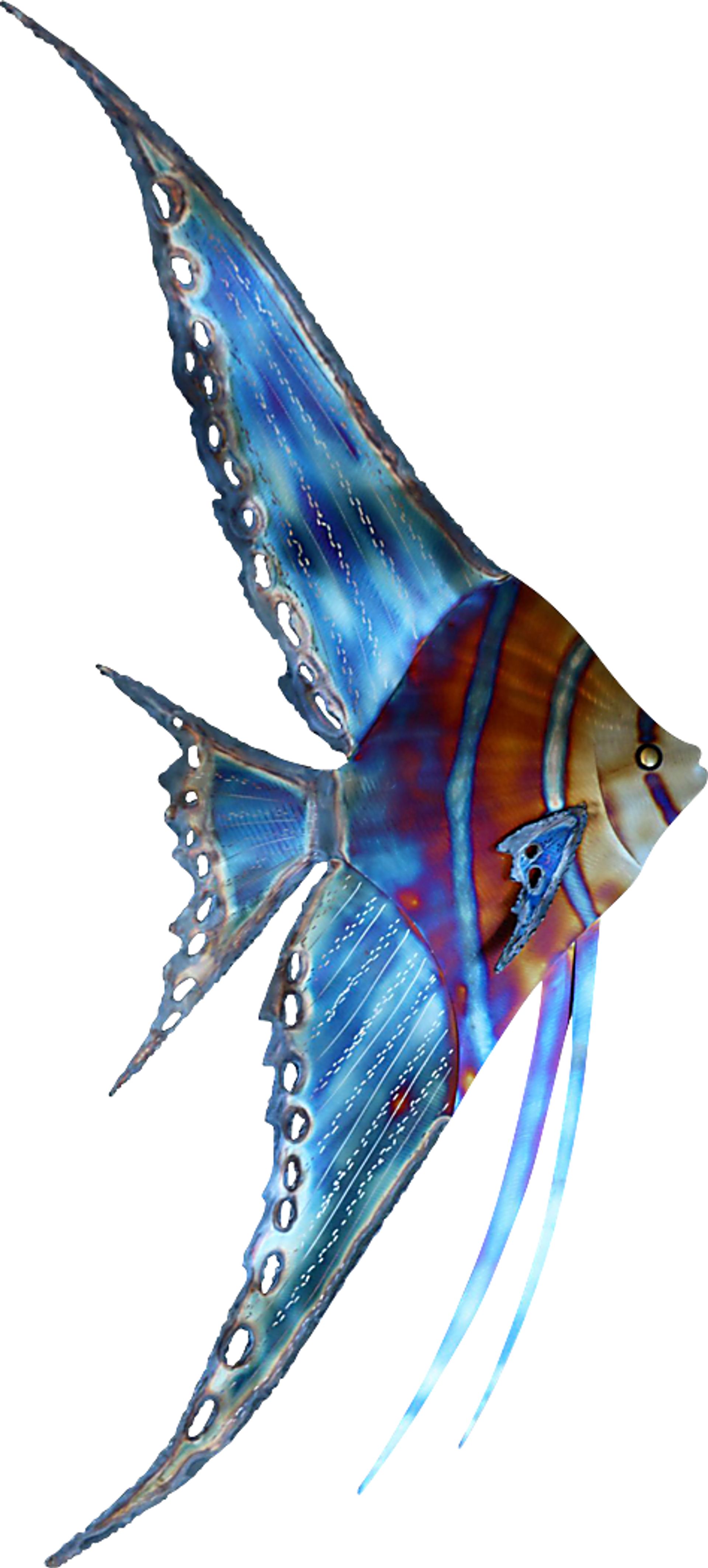 Nandin II Blue Indoor/Outdoor Wall Art - Image 1
