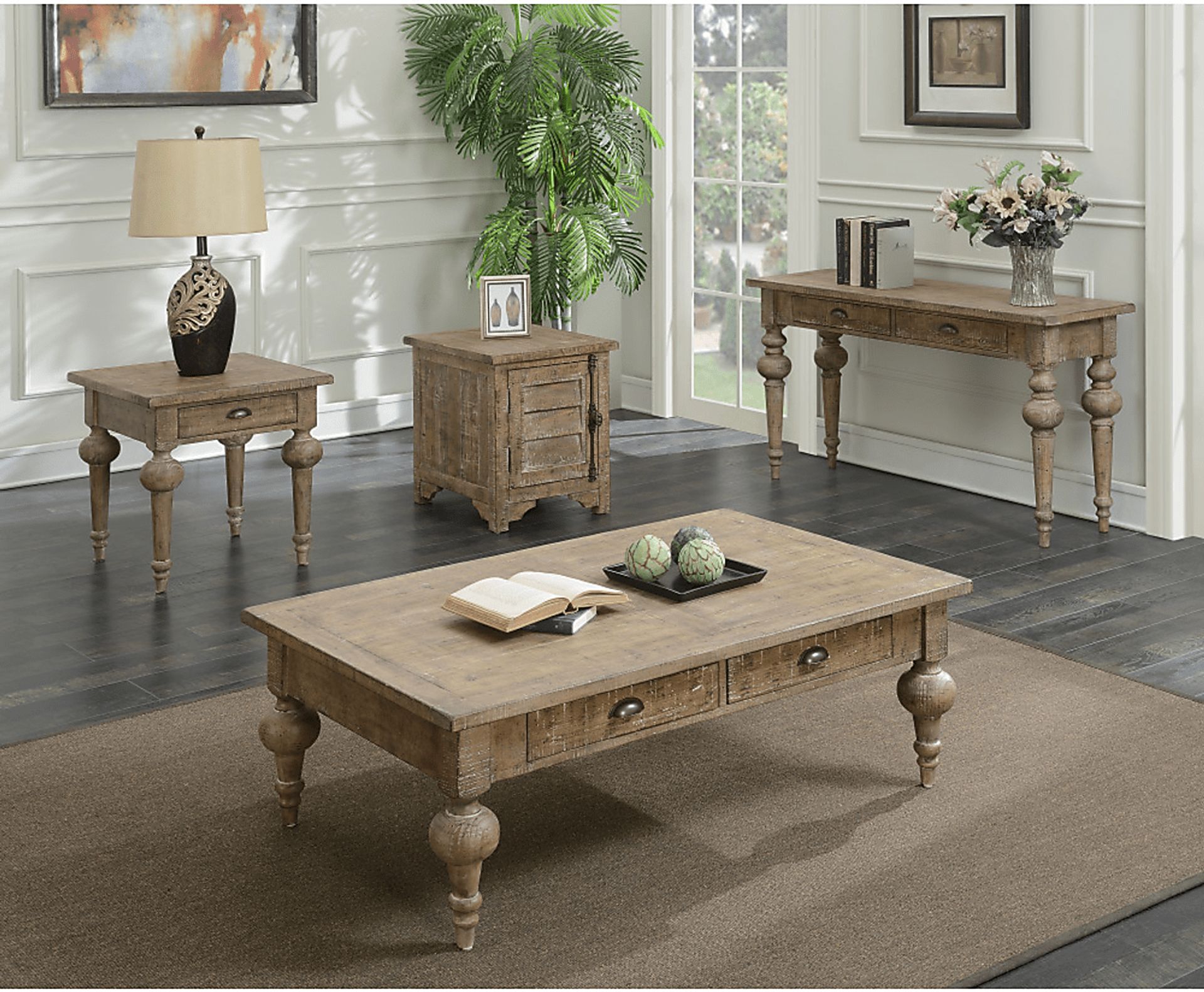 Naniloa Taupe Sofa Table - Image 4