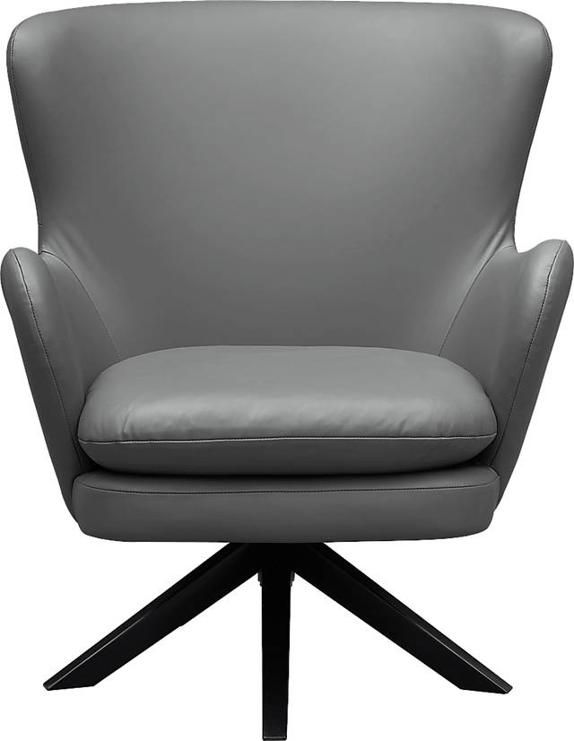 Nanmart Gray Swivel Accent Chair - Thumbnail - Image 3