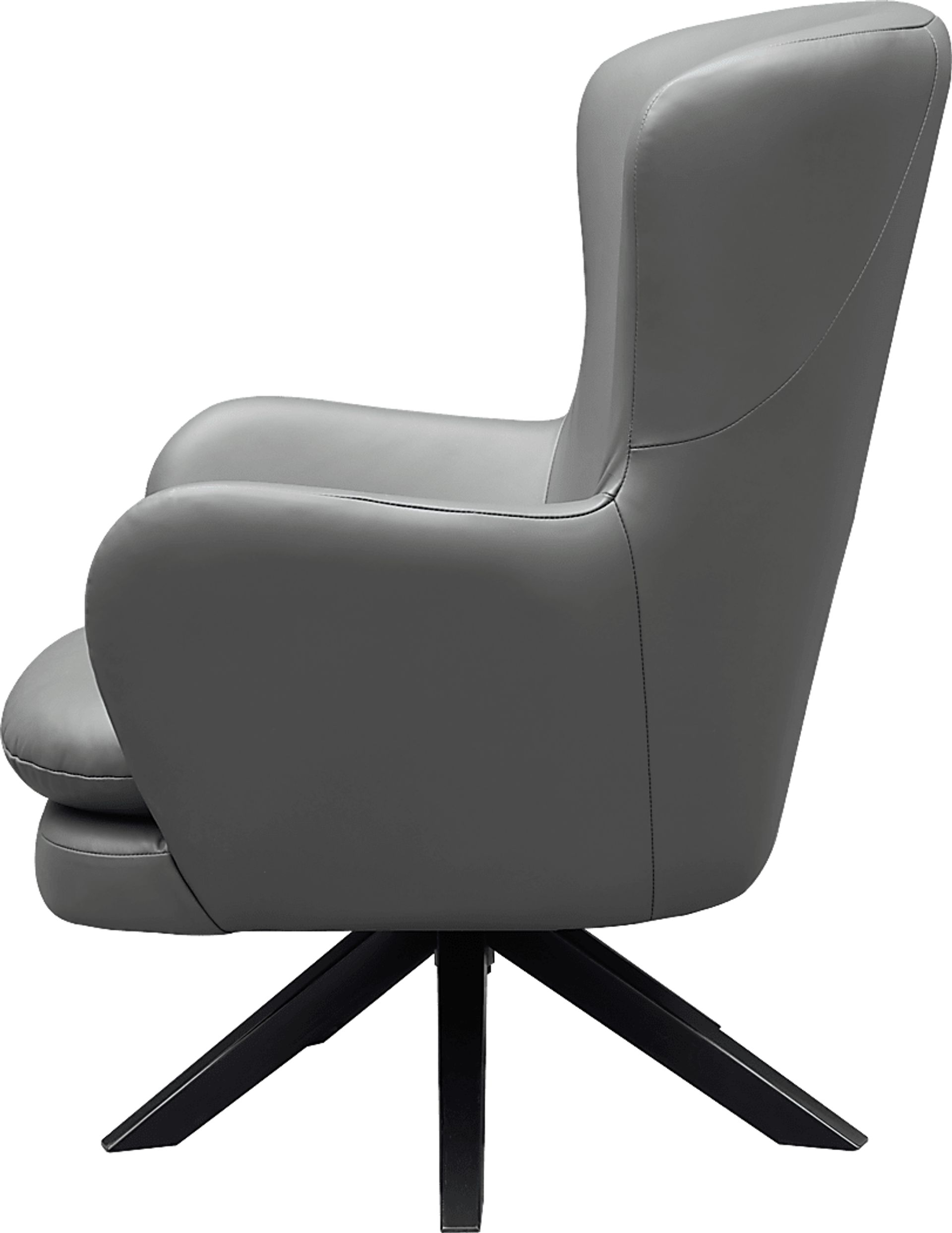 Nanmart Gray Swivel Accent Chair - Image 4