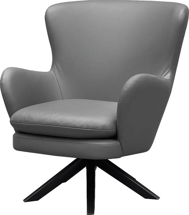 Nanmart Gray Swivel Accent Chair - Thumbnail - Image 1