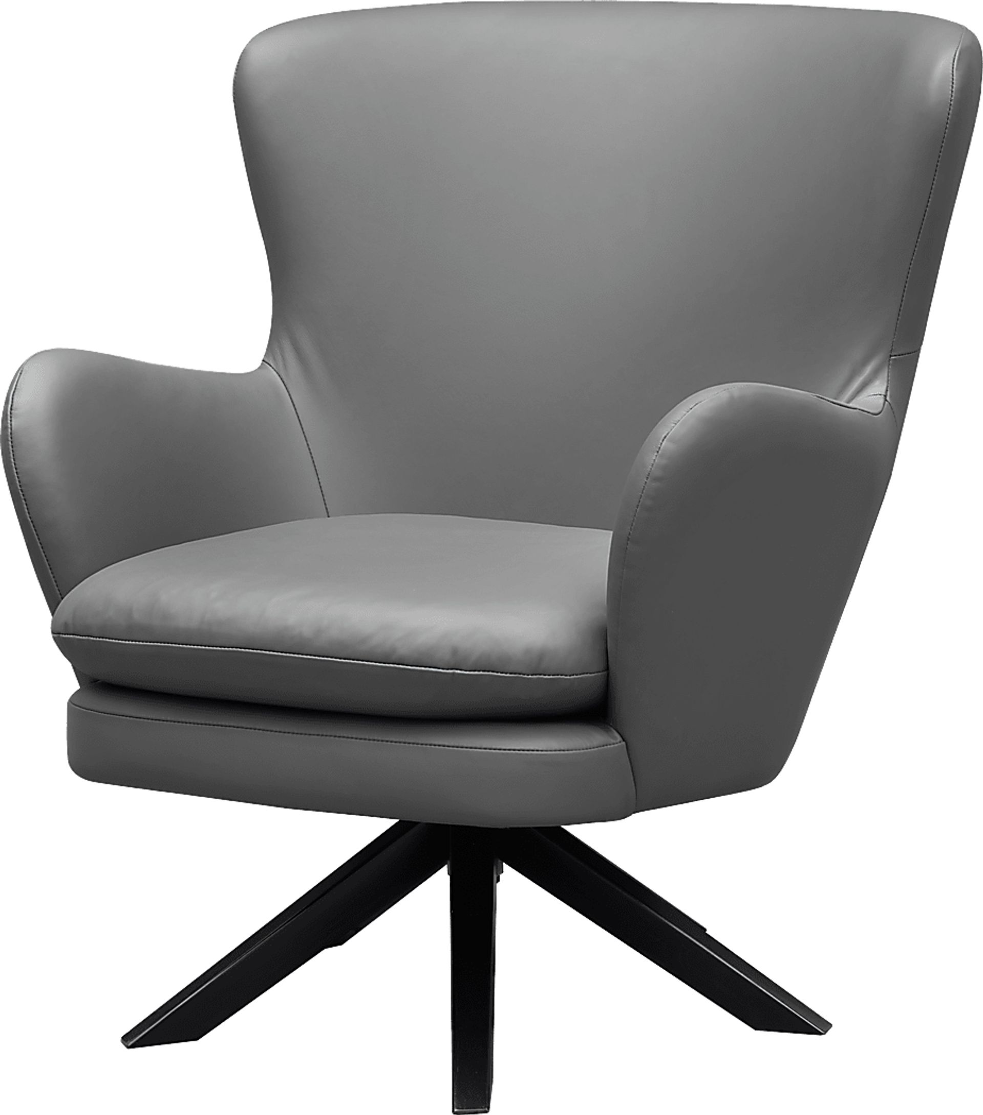Nanmart Gray Swivel Accent Chair - Image 1