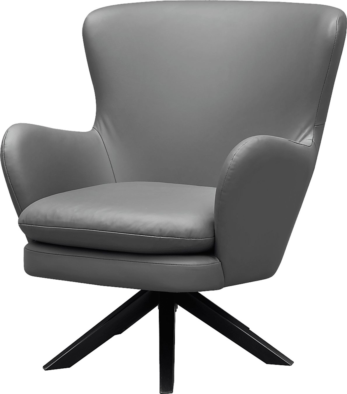 Nanmart Gray Polyester Fabric Swivel Accent Chair Rooms To Go