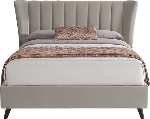 Nanton Park Gray 3 Pc Queen Upholstered Bed