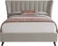 Devon Loft Walnut 5 Pc Bedroom with Nanton Park Gray Queen Upholstered Bed
