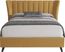 Devon Loft Walnut 5 Pc Bedroom with Nanton Park Yellow King Upholstered Bed