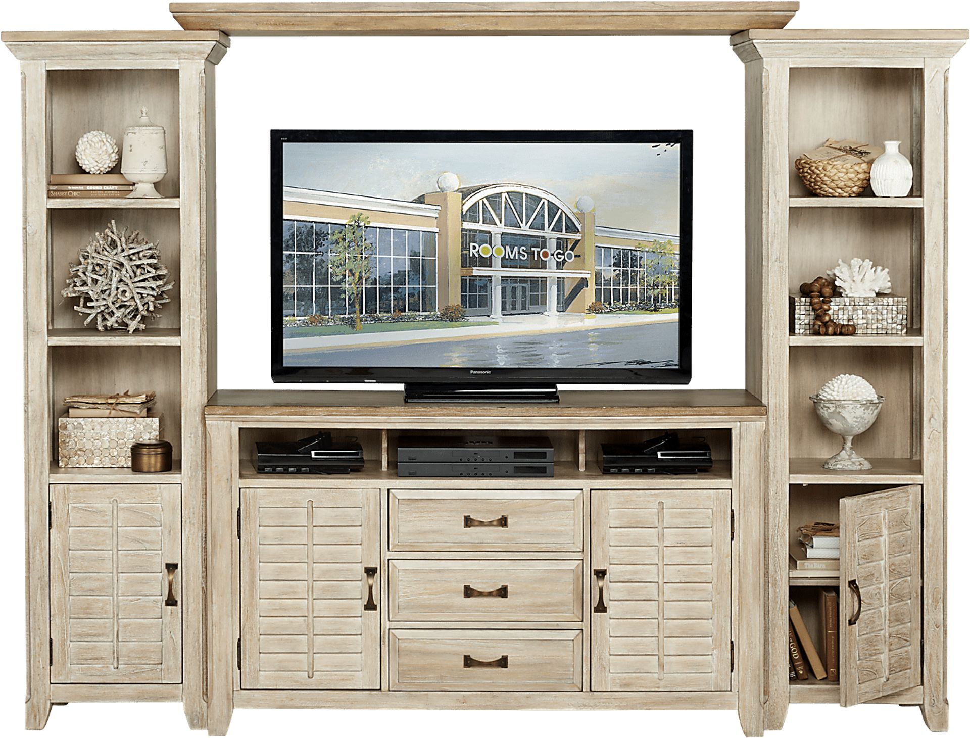 Nantucket Breeze Bisque 4 Pc Wall Unit - Image 2