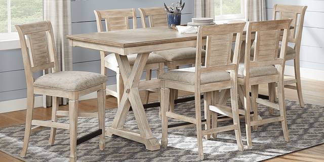 Nantucket Breeze Bisque Counter Height Stool - Thumbnail - Image 2