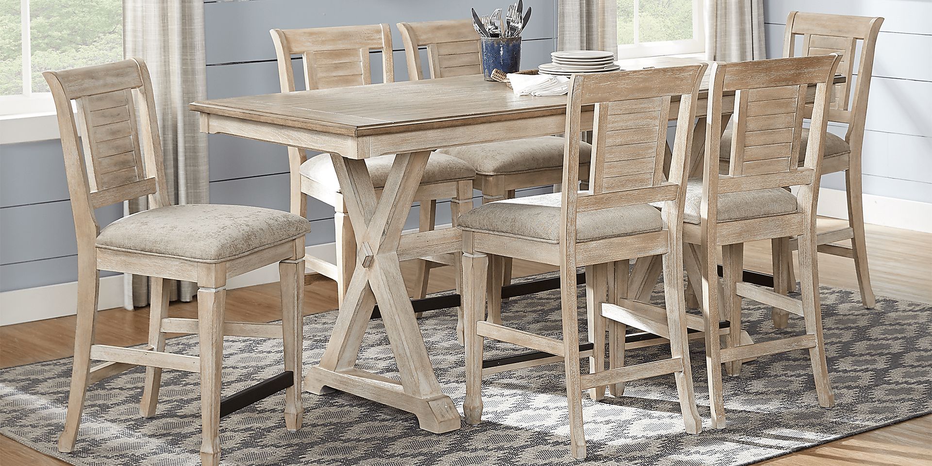 Nantucket Breeze Bisque Counter Height Stool - Image 2