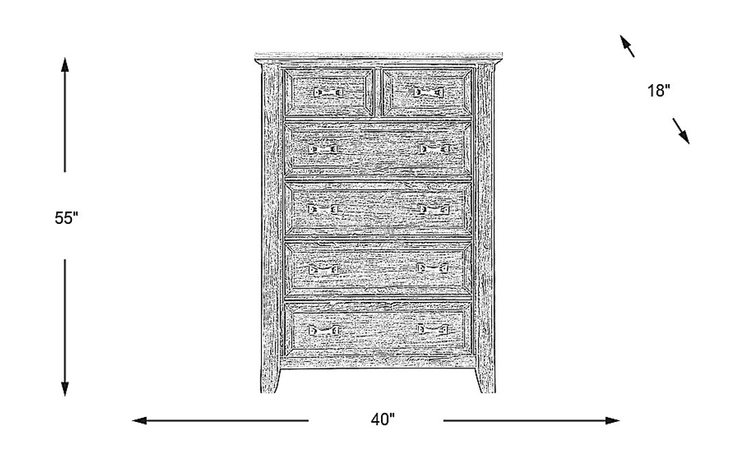 Nantucket Breeze Bisque Chest