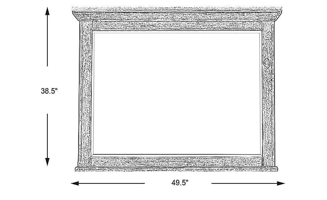 Nantucket Breeze Bisque Mirror