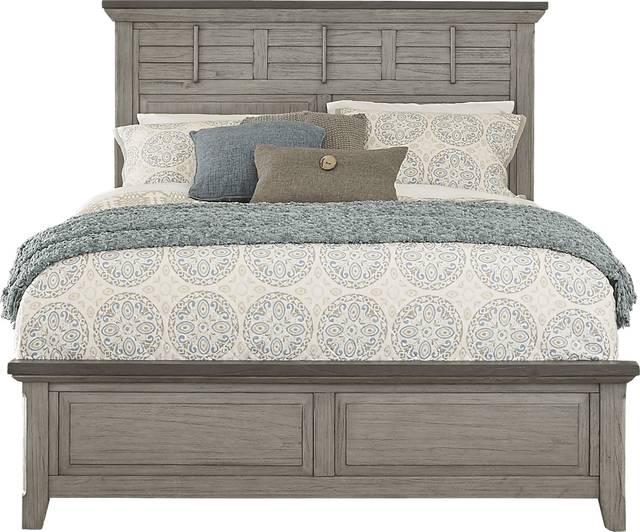 Nantucket Breeze Gray 5 Pc Queen Panel Bedroom - Thumbnail - Image 2