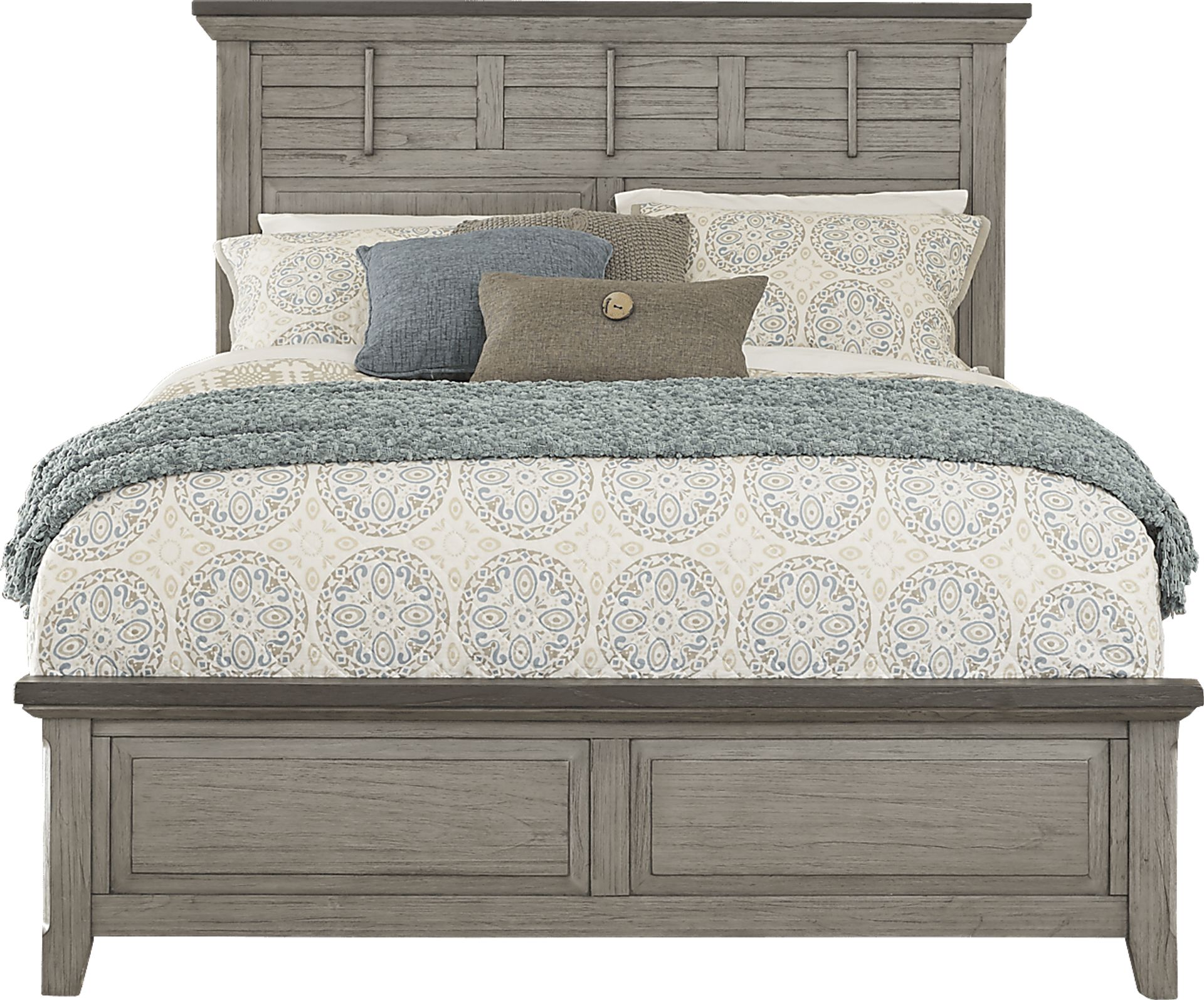 Nantucket Breeze Gray 5 Pc Queen Panel Bedroom - Image 2